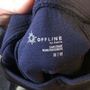 Aerie OFFLINE Black Flare Leggings